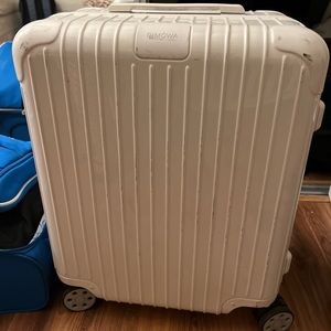 RIMOWA Essential Cabin White 21.7 Inch Wheeled Suitcase Polycarbonate